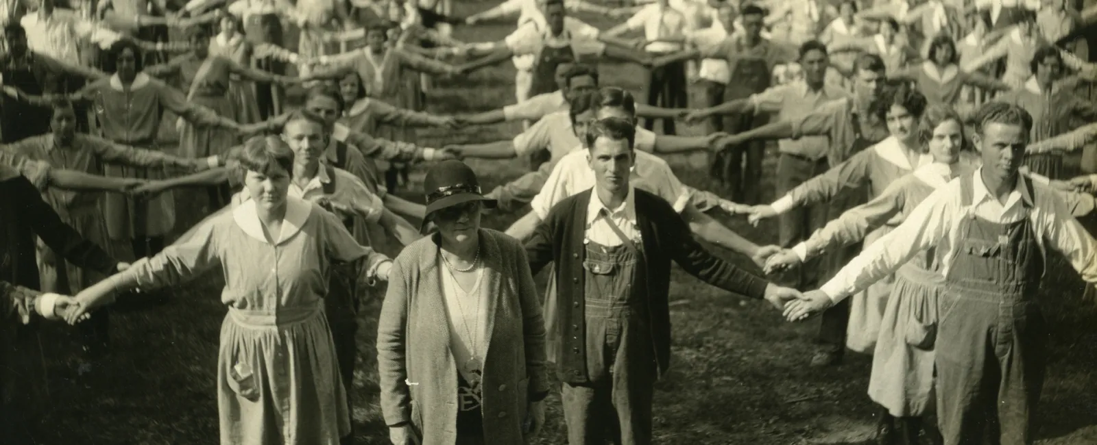 a group of people in a crowd