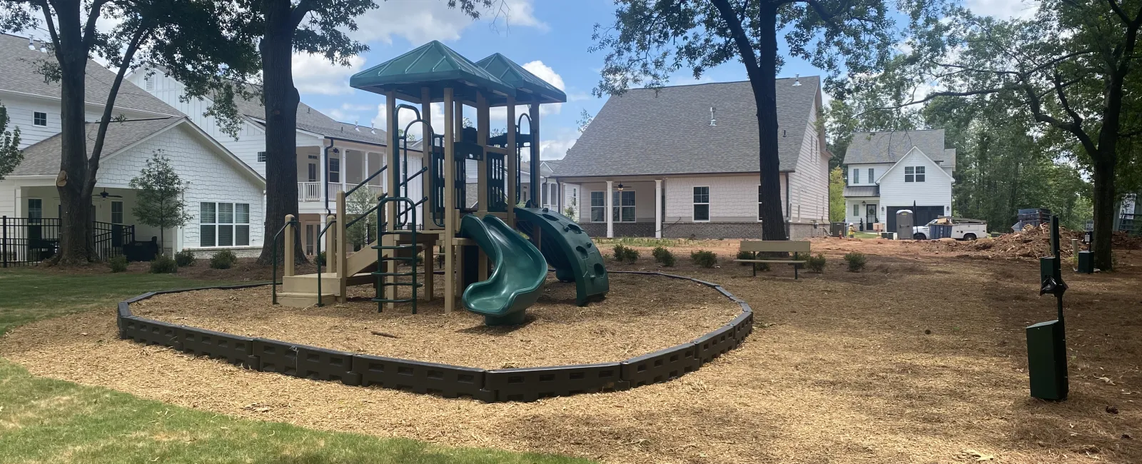 a playground in a park