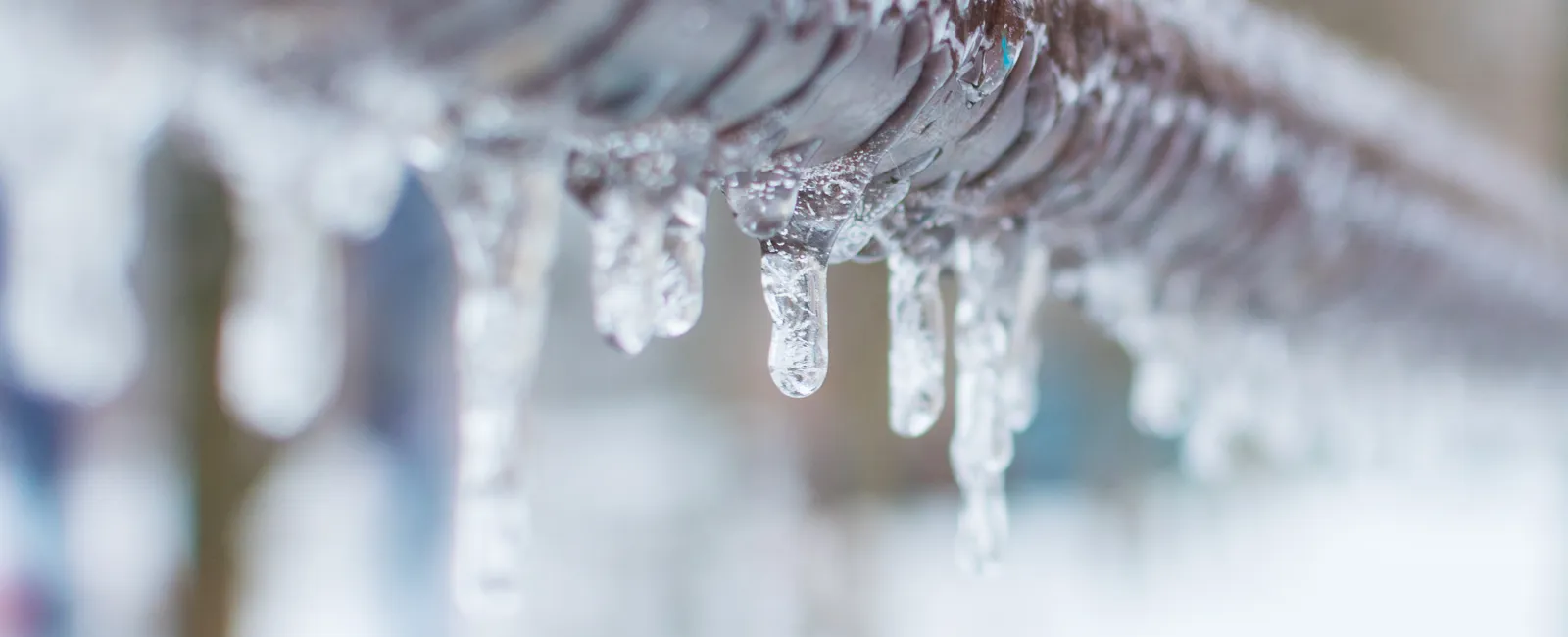 icicles on a pipe