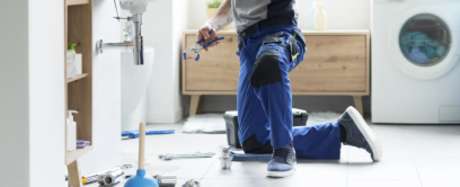 a person standing in a room