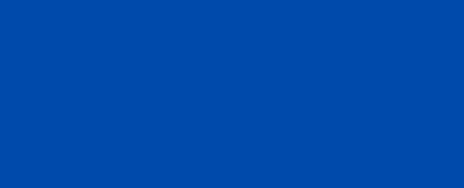 Solid blue background with no visible objects or patterns, smooth and uniform color fill