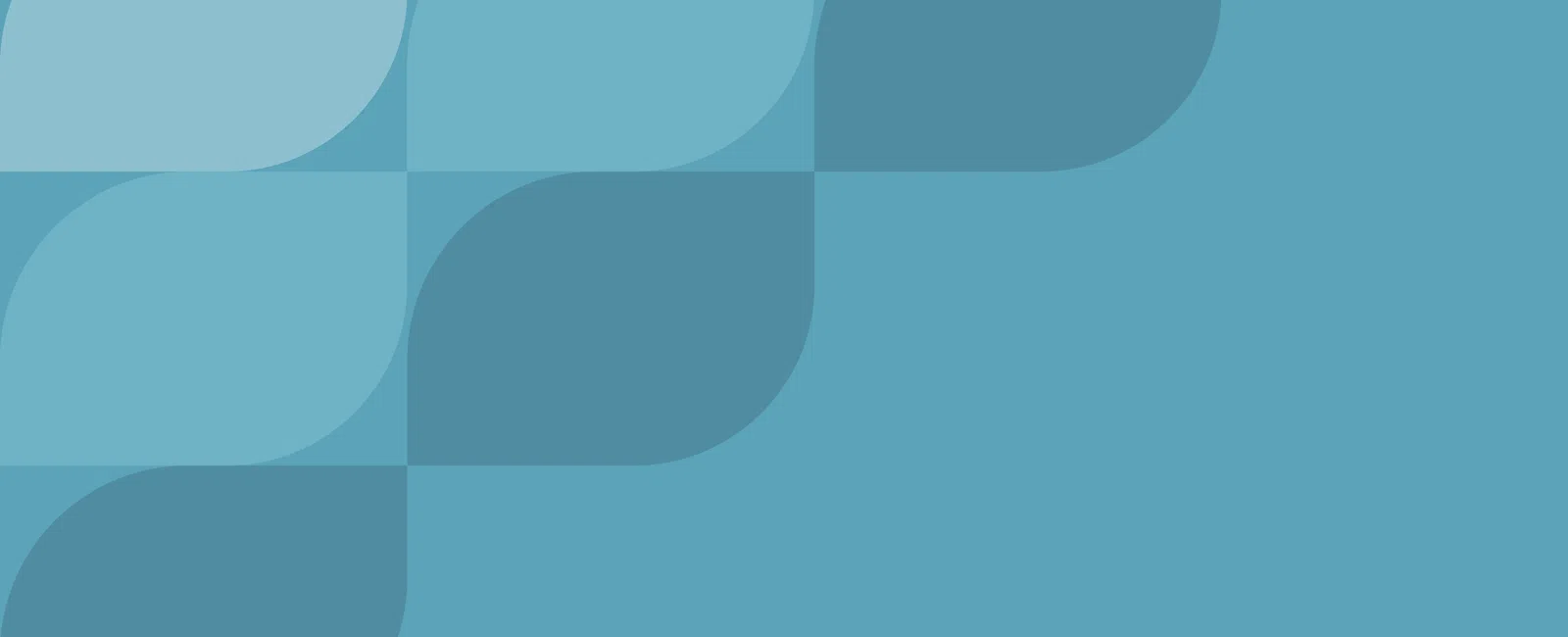 Blue geometric background with overlapping semicircle shapes in varying shades of blue forming a repeating pattern.