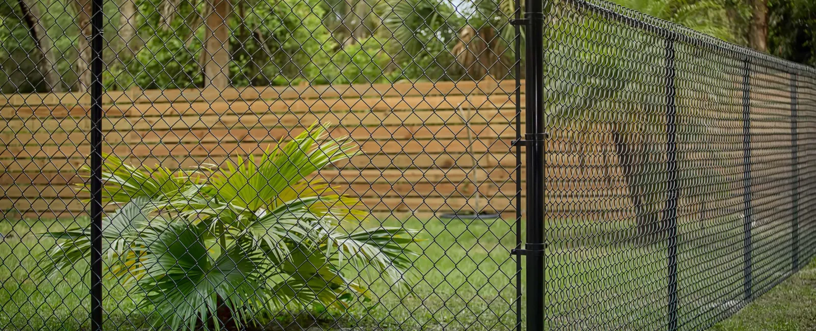 The Appeal of a Black Chain Link Fence 