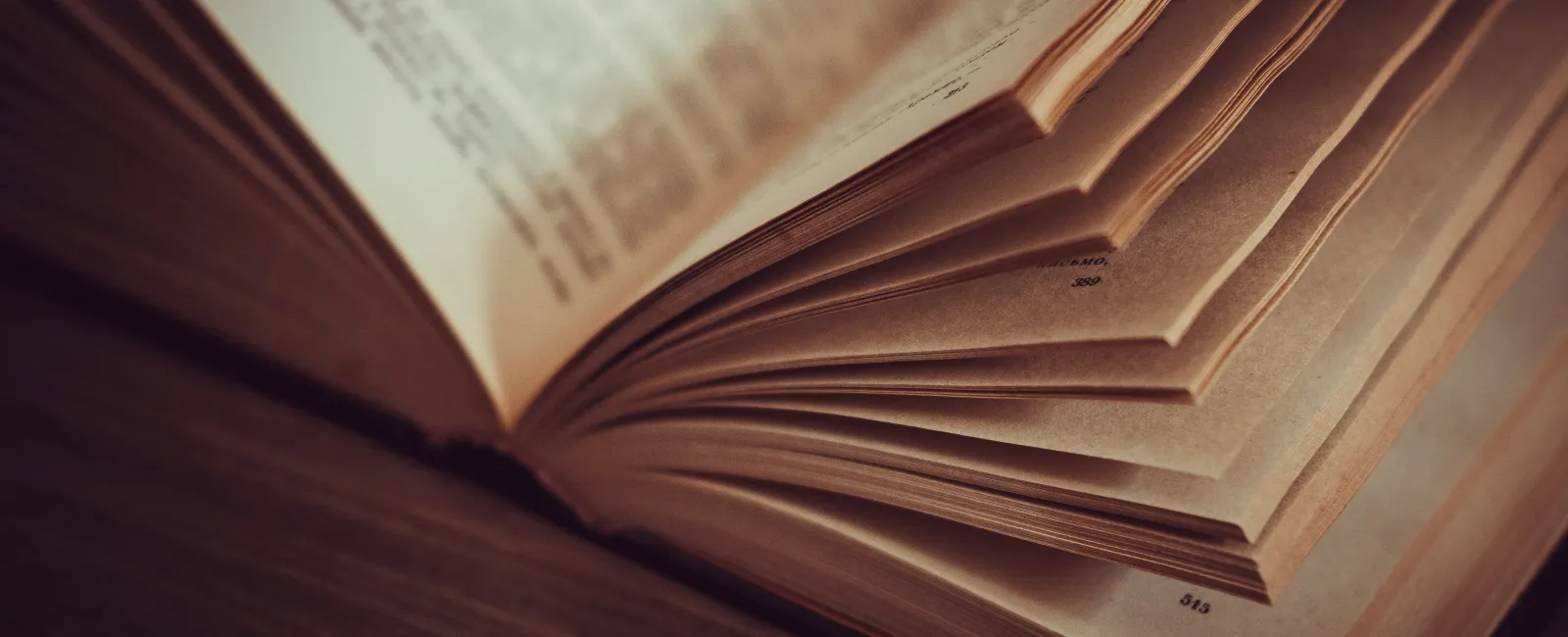 a book open on a table