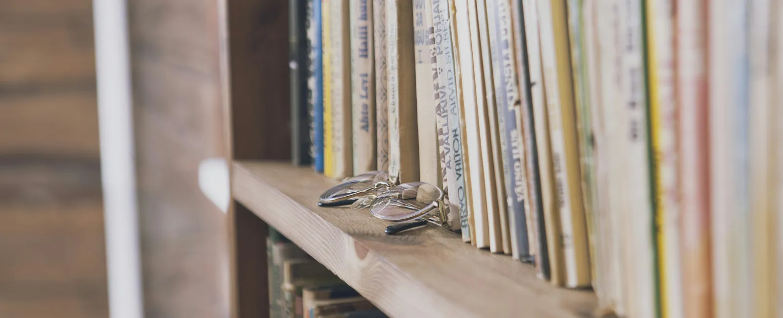 a pair of shoes on a shelf