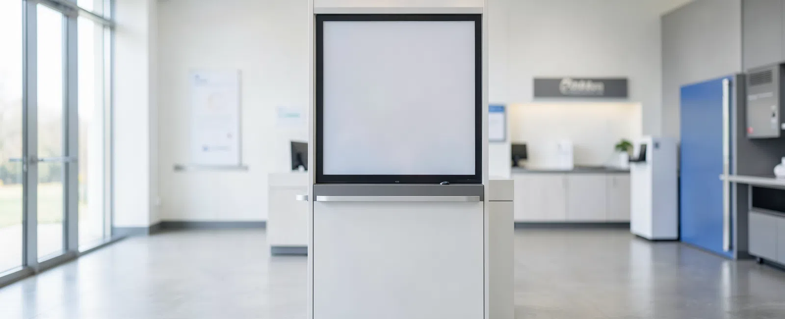 How can Atlanta outpatient offices secure check-in kiosks without slowing patient arrival?