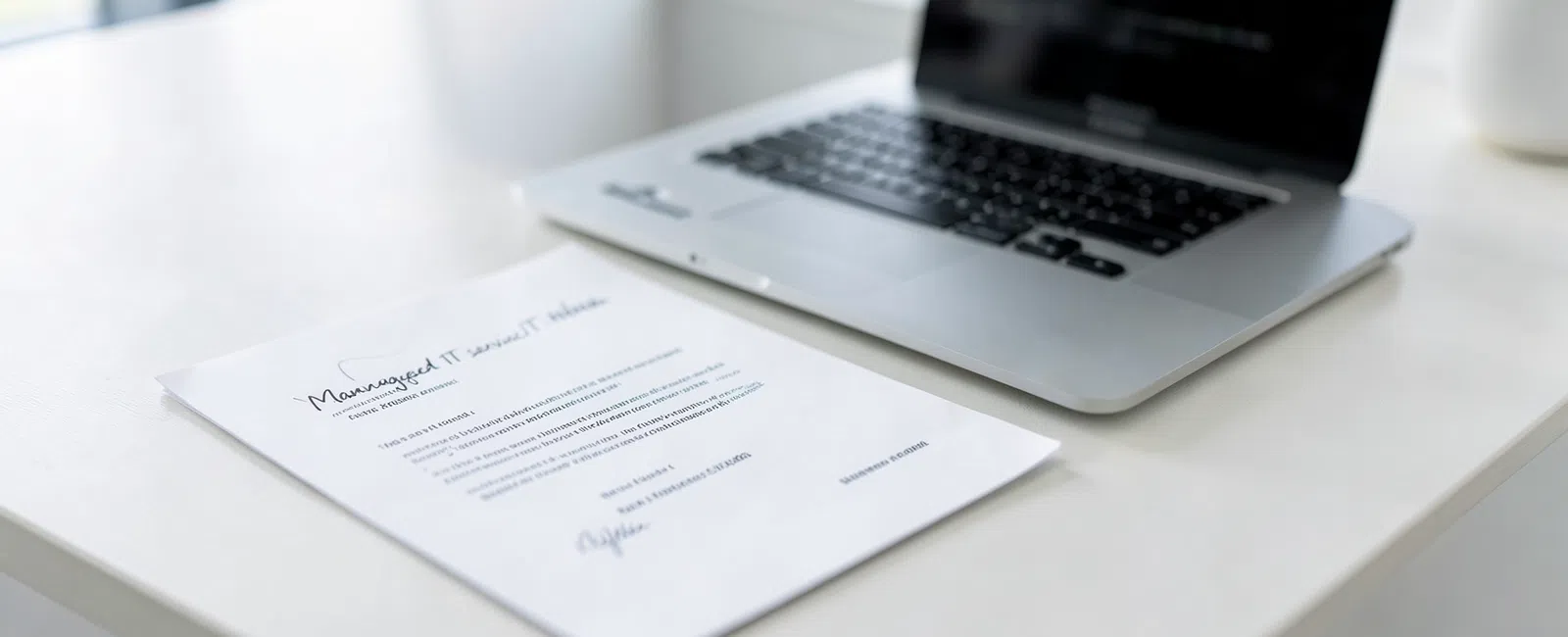 What should be included in a managed IT services agreement?