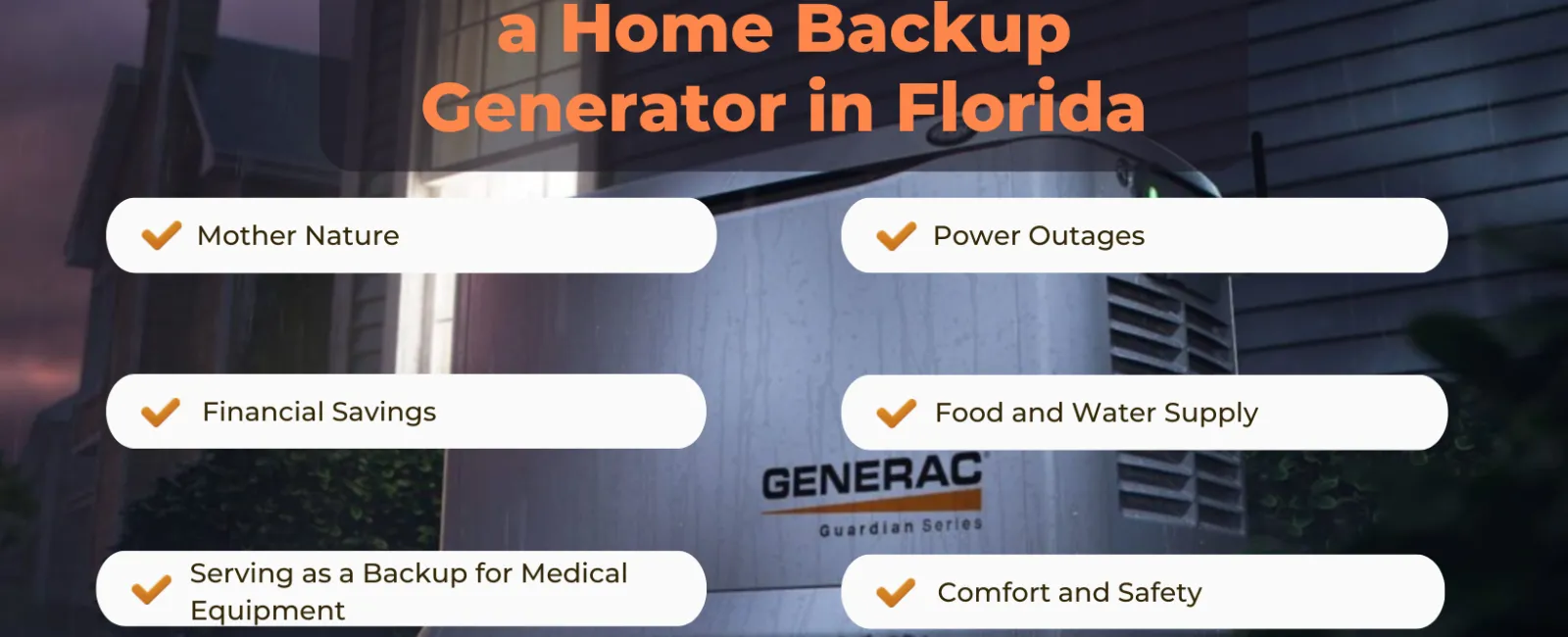 6 Benefits of Having a Home Backup Generator in Florida