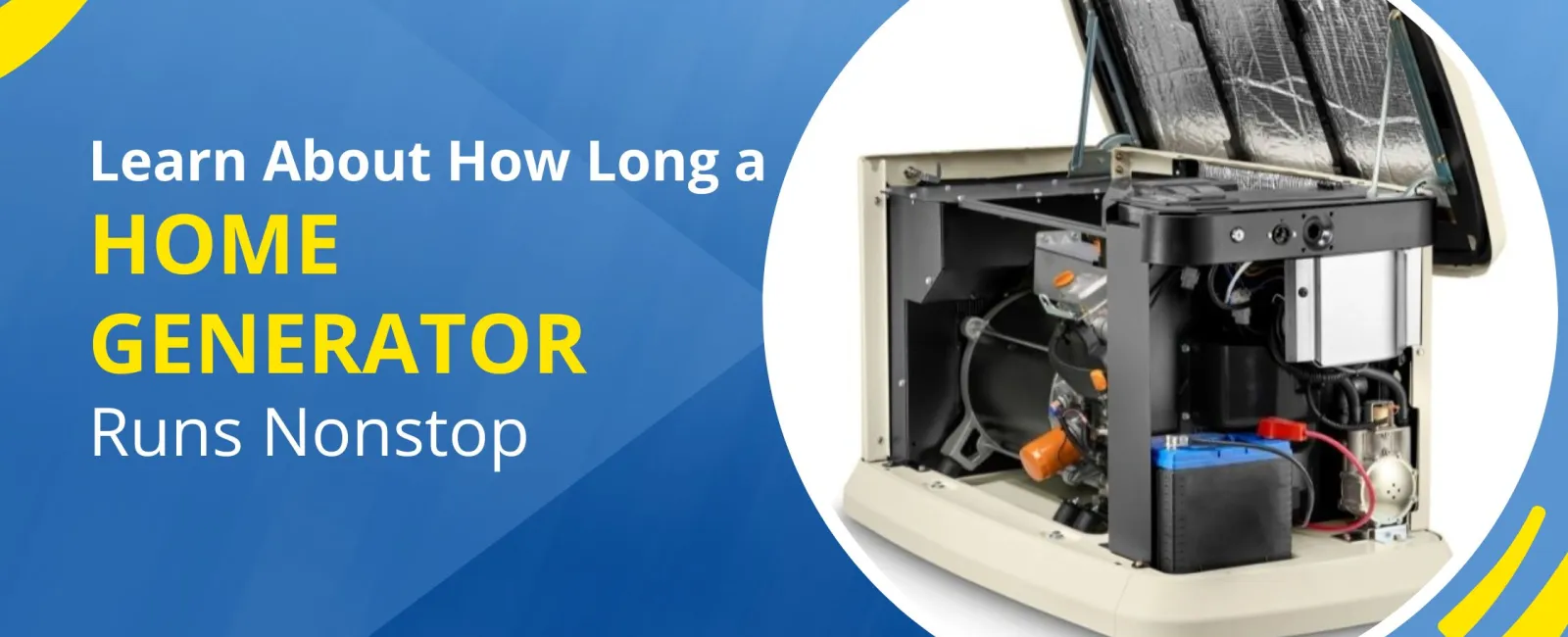 Home generator showcasing its interior components and efficiency details for non-stop operation.