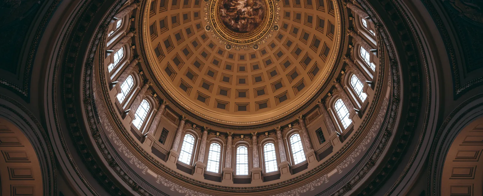 a dome with a design on it
