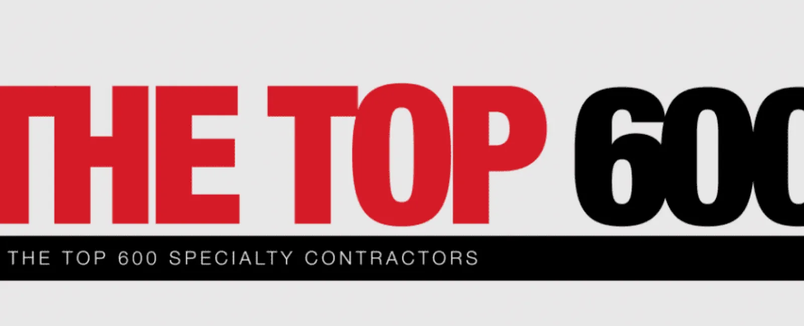 ENR The Top 600 specialty contractors logo with bold red and black text on a light background.