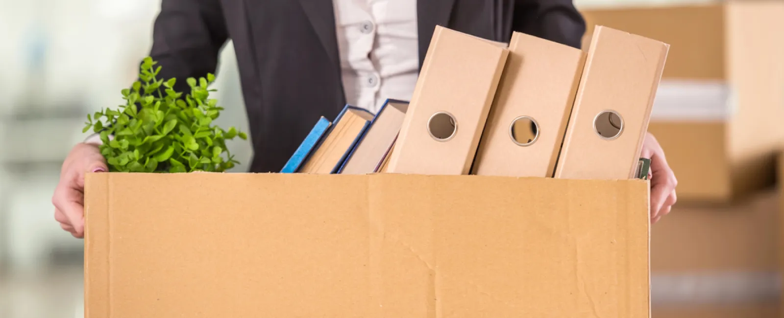 a person holding a box