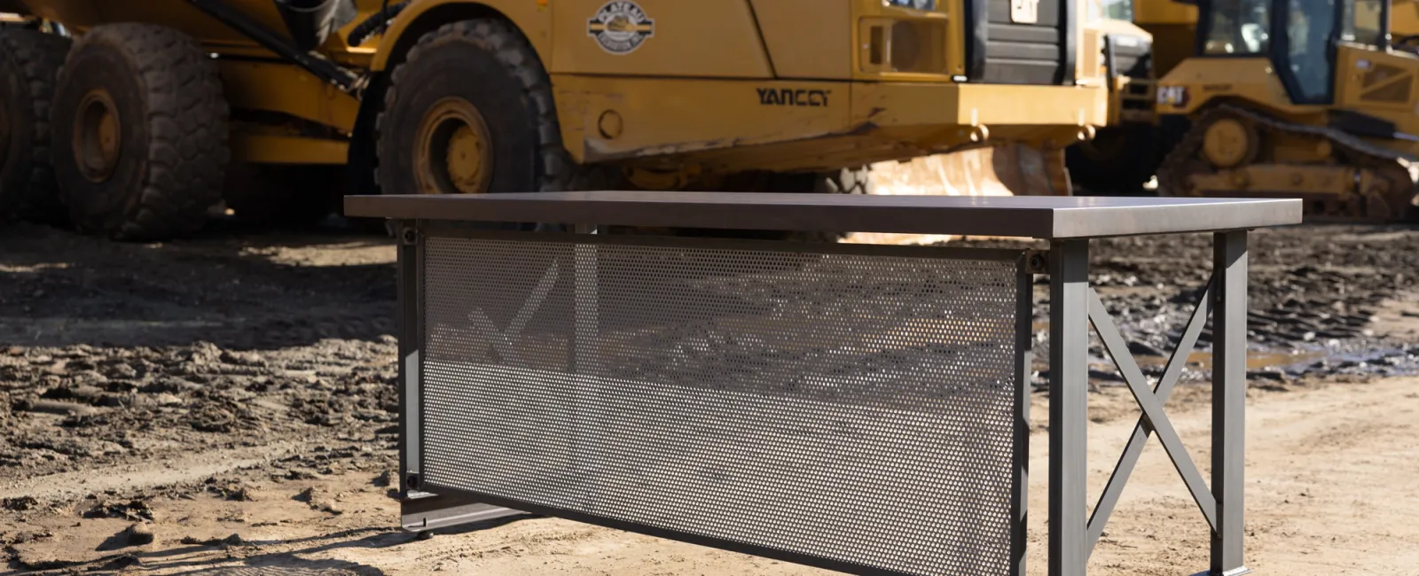 Plateau Construction Excavator Yard