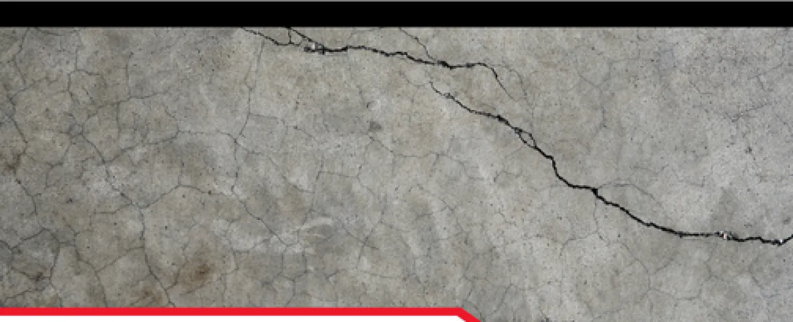 Concrete surface with visible cracks and a banner reading Deciphering Cracks by Ashi-Certified Inspector