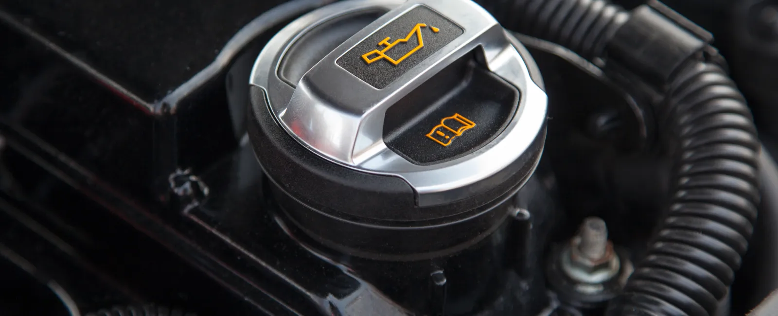 a close-up of a car engine