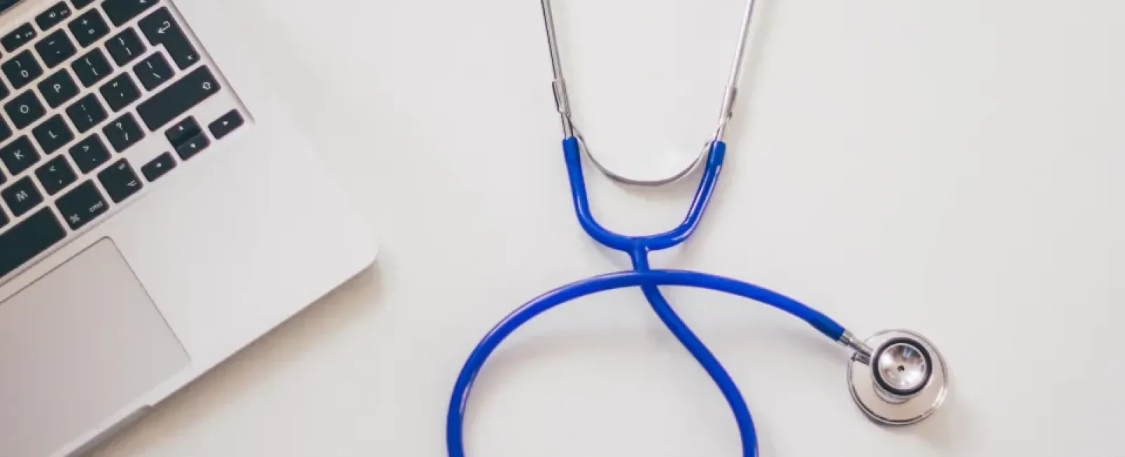 laptop with stethoscope