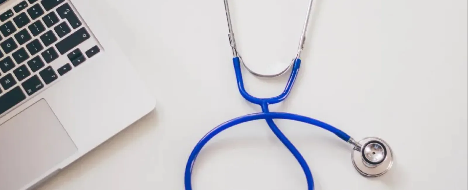 laptop with stethoscope