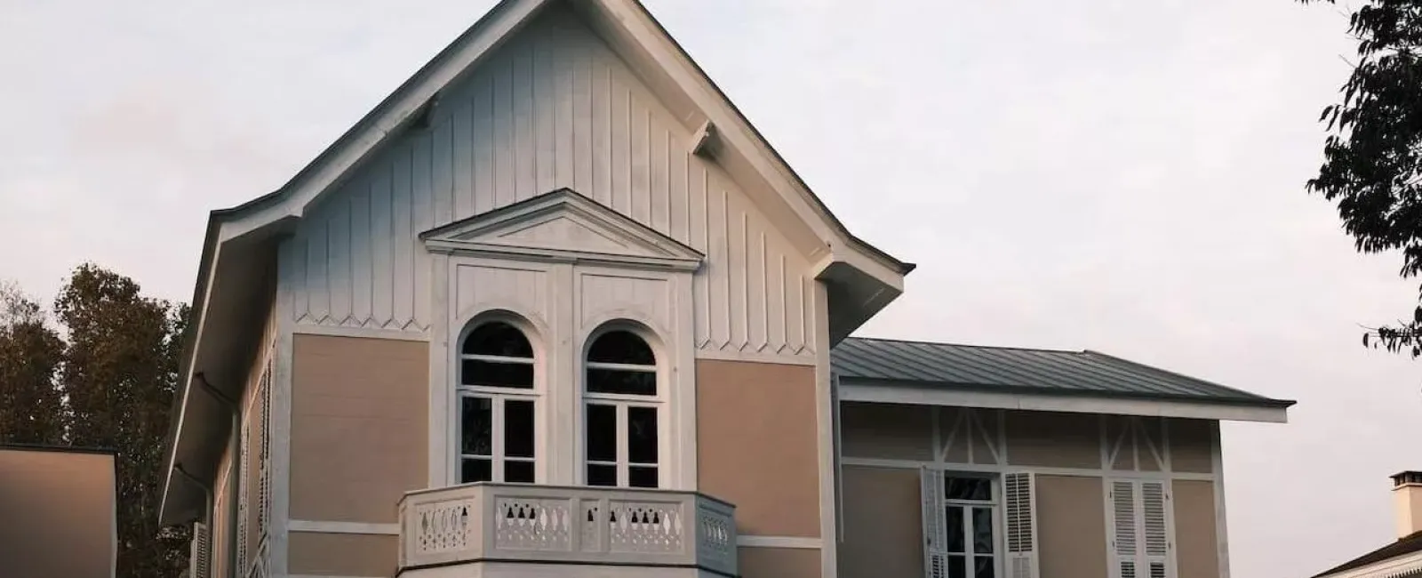a house with a porch