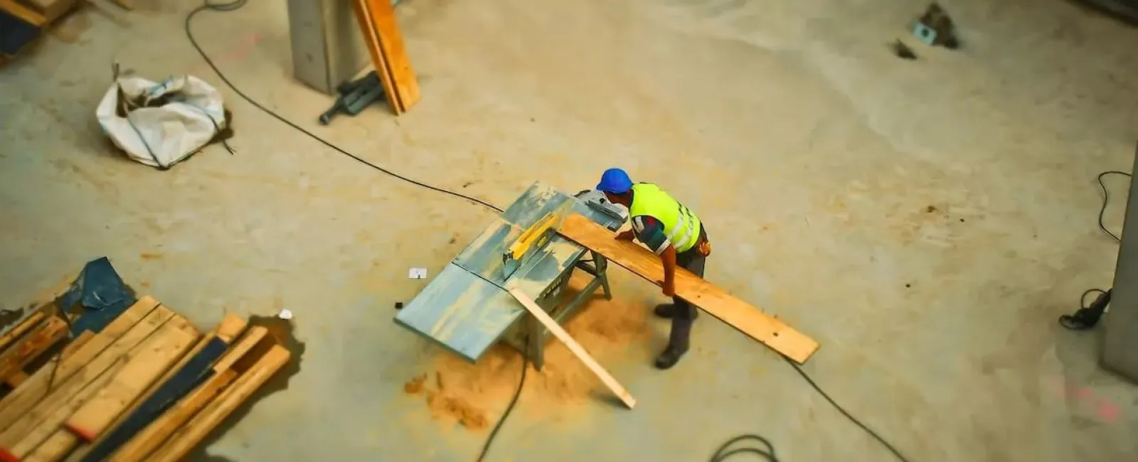 a person working on a construction project