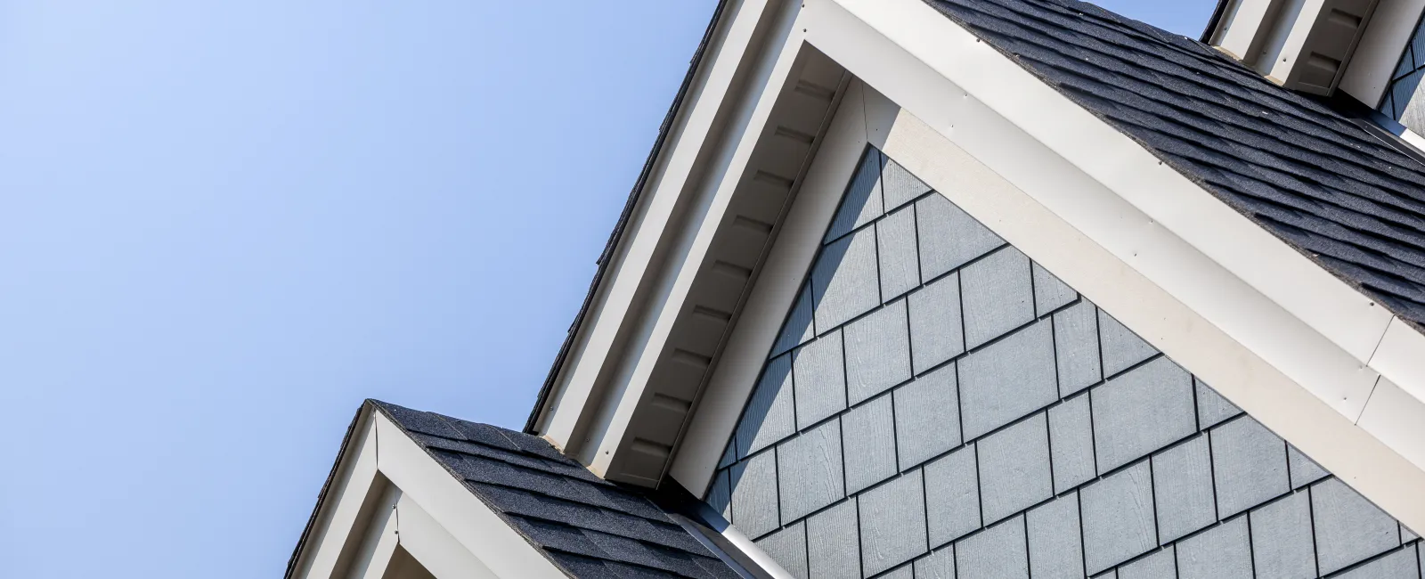 a building with a blue sky