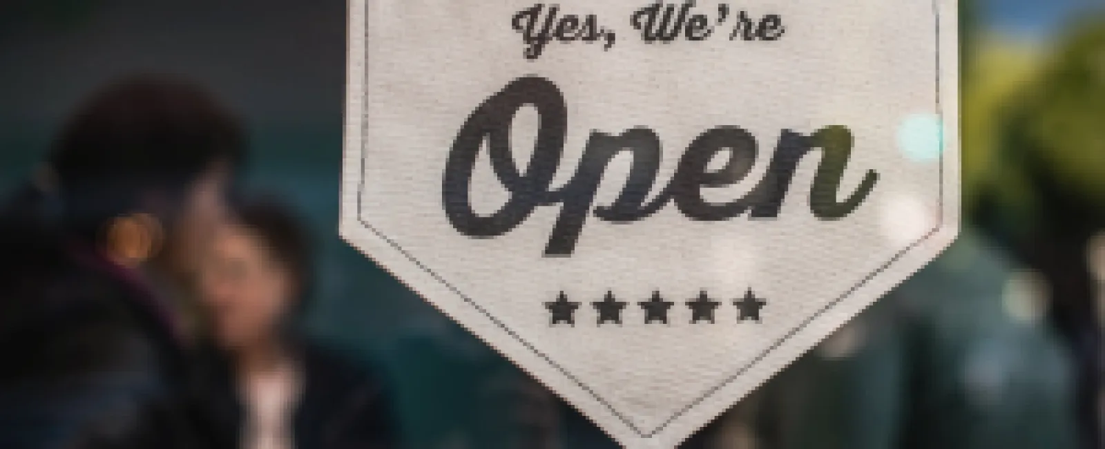 a sign with a message