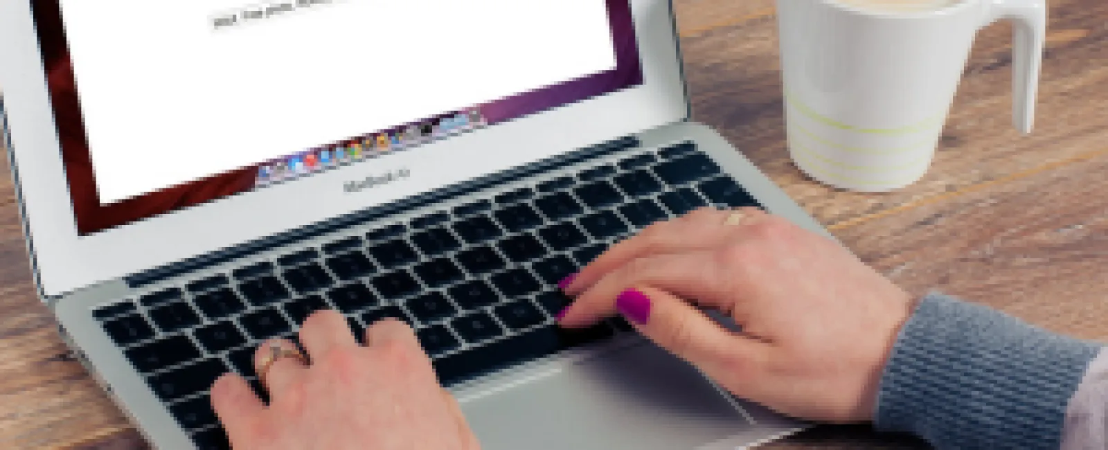 a person using a laptop