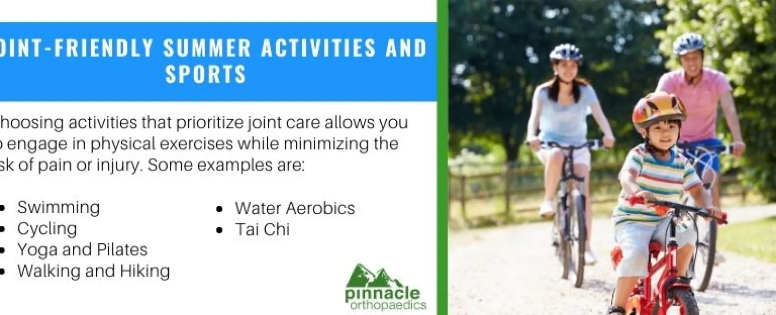 Stay Active, Protect Your Joints: Best Summer Sports and Activities