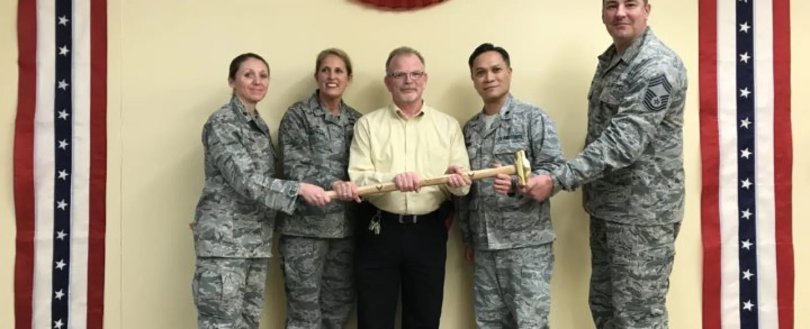 Wall Breaking at Minot AFB, North Dakota