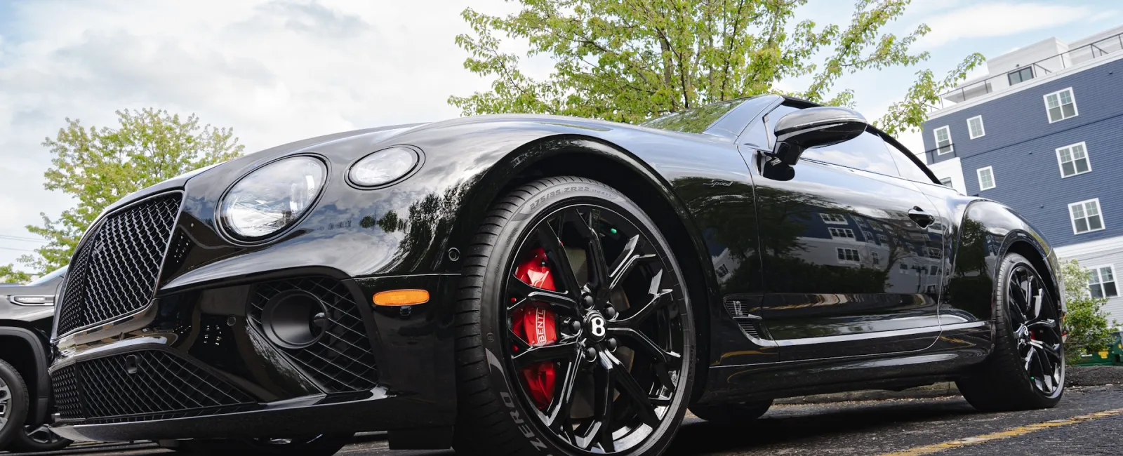 a black sports car