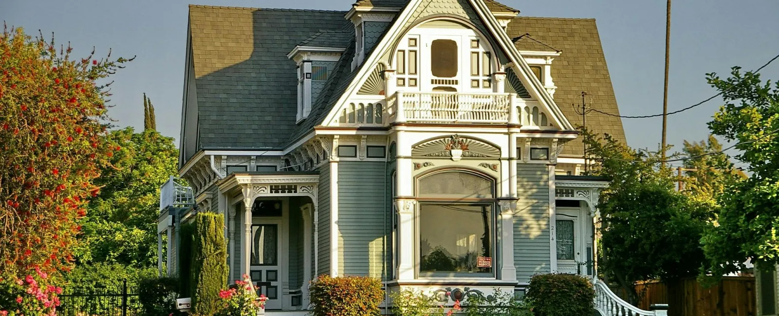 a house with a large front yard