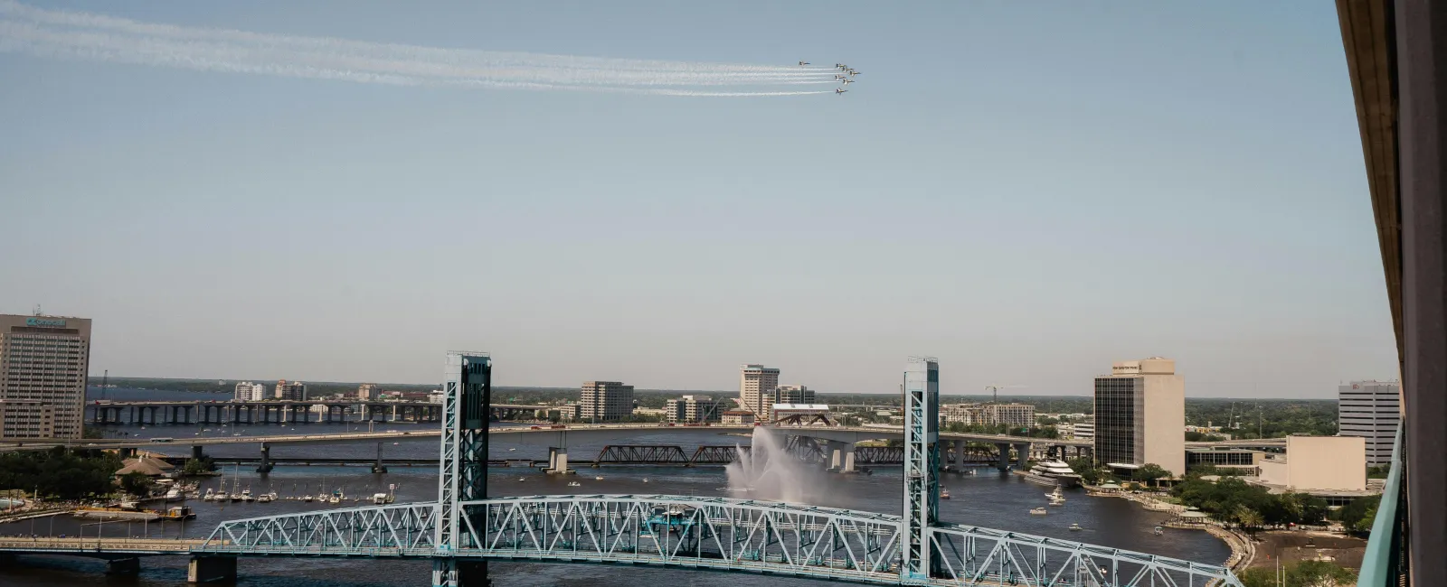 a bridge over a body of water