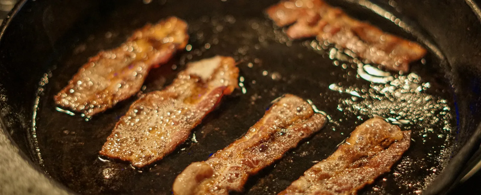 food cooking in a pan