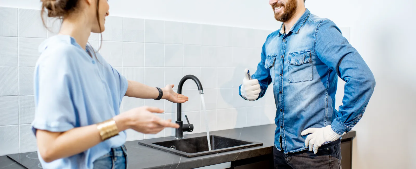 a man and a woman in a bathroom