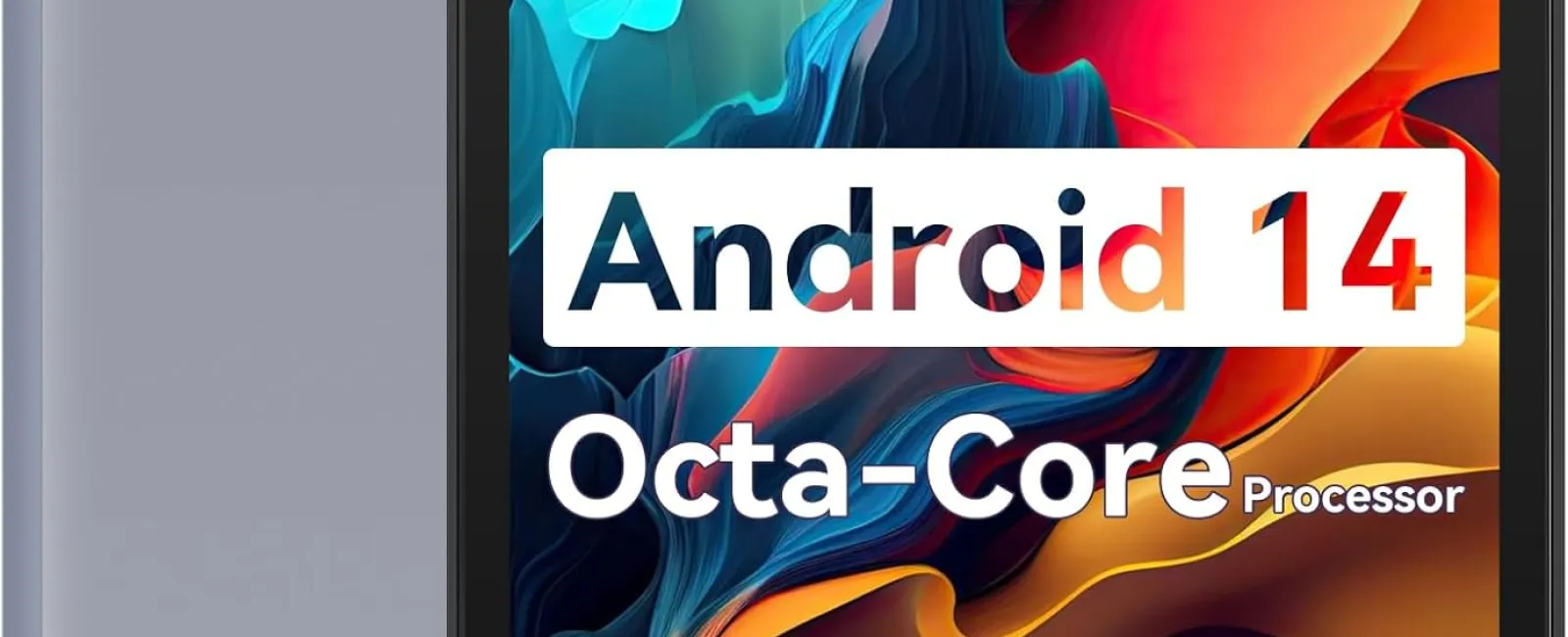 Tablet with Android 14, Octa-Core processor, Netflix support, and WiFi 6 Widevine L1 features