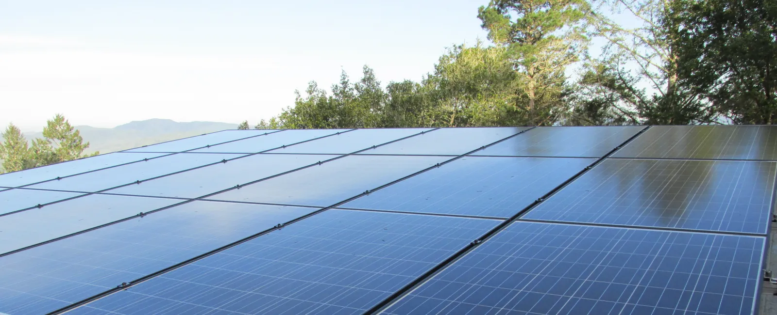 solar panels on a roof