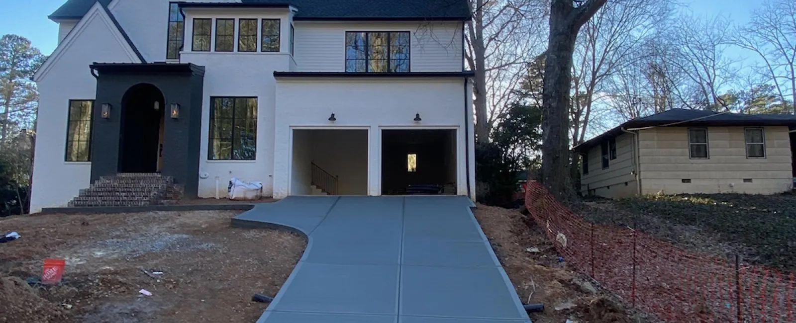 a house with a pool