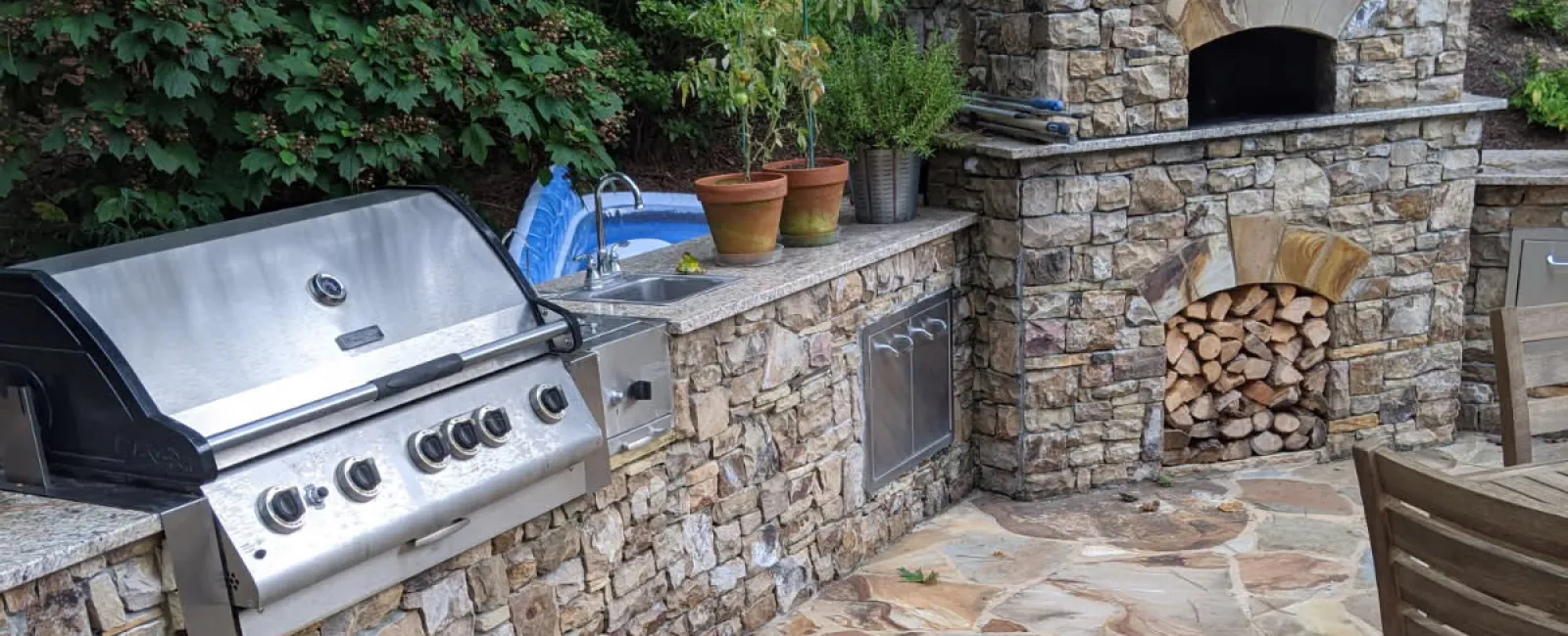 Close-up of a textured surface with a shadow cast by a hand holding a tool, creating visual contrast.