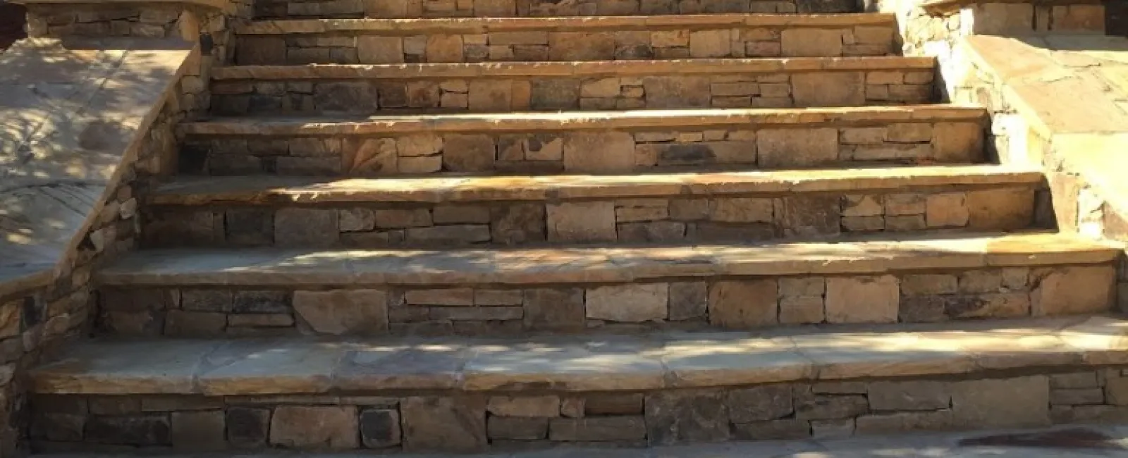 a set of stairs outside
