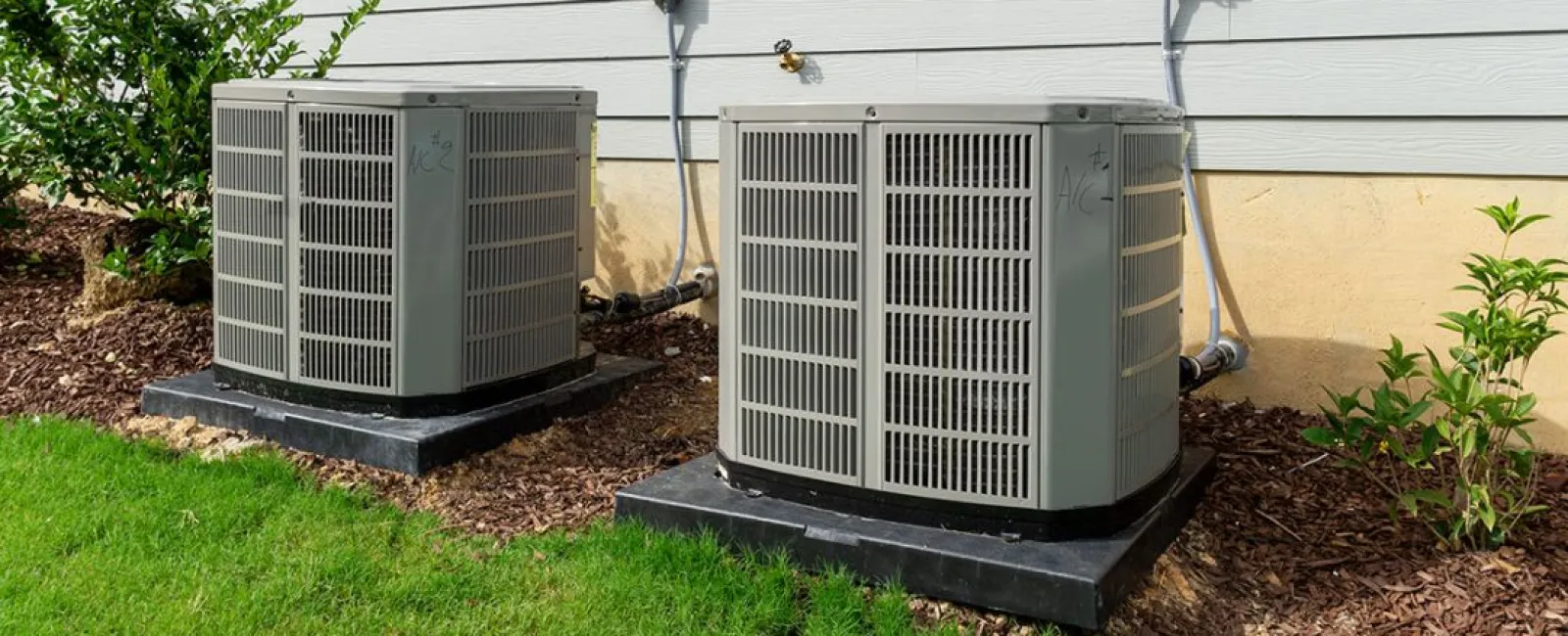 an hvac unit with a condensate pump