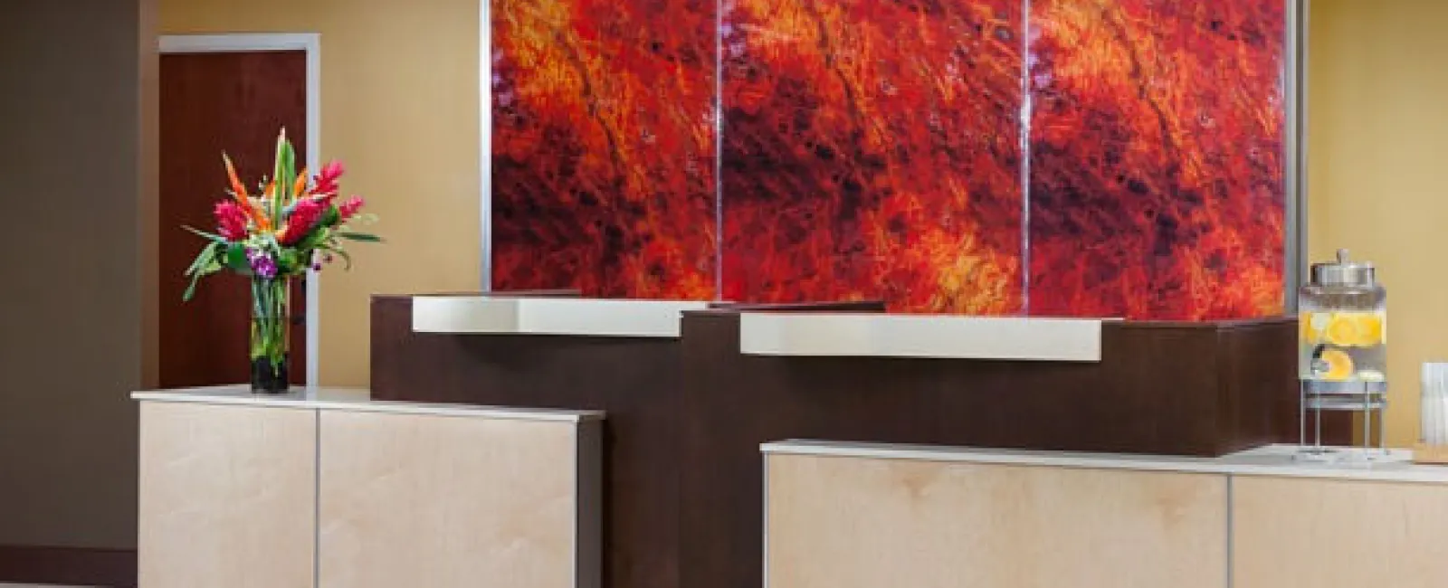 Marriott Fairfield Inn Lobby Millwork and Countertops