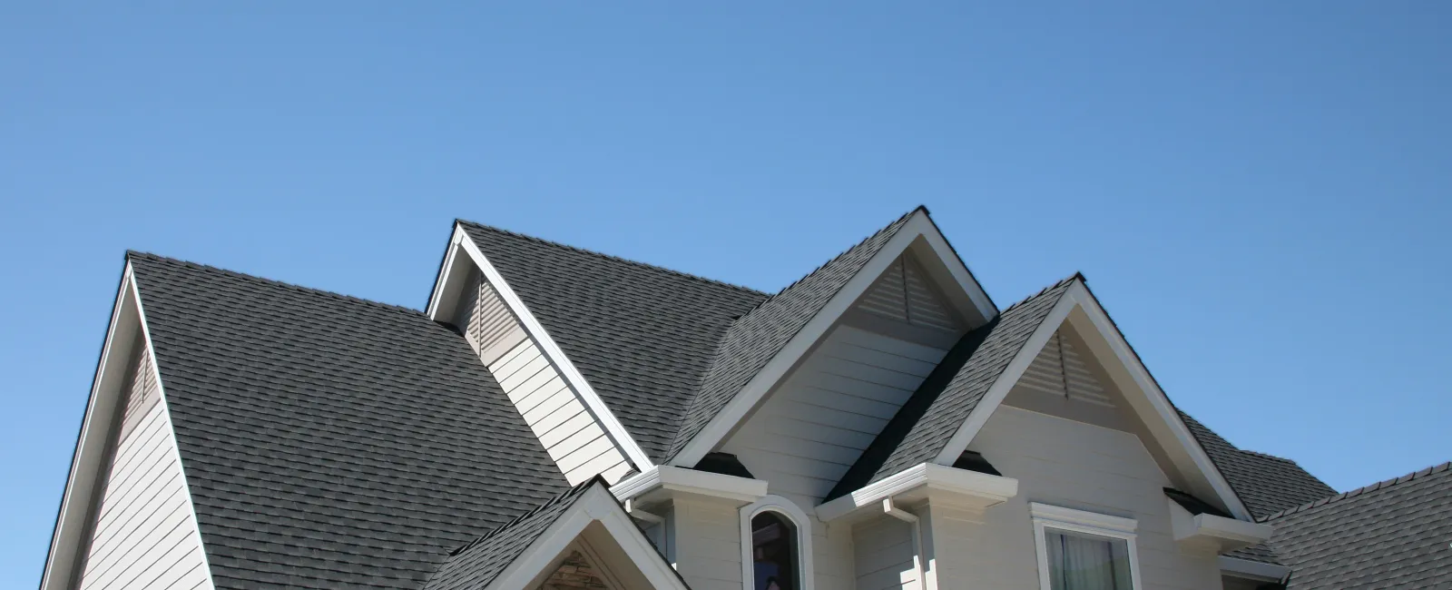a house with a blue sky