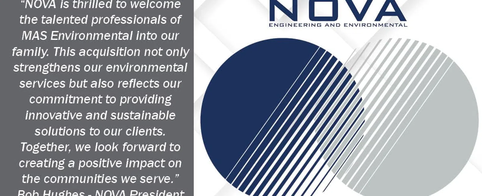 NOVA Engineering & Environmental, LLC Expands Environmental Services Portfolio with Acquisition of Tampa’s MAS Environmental, LLC
