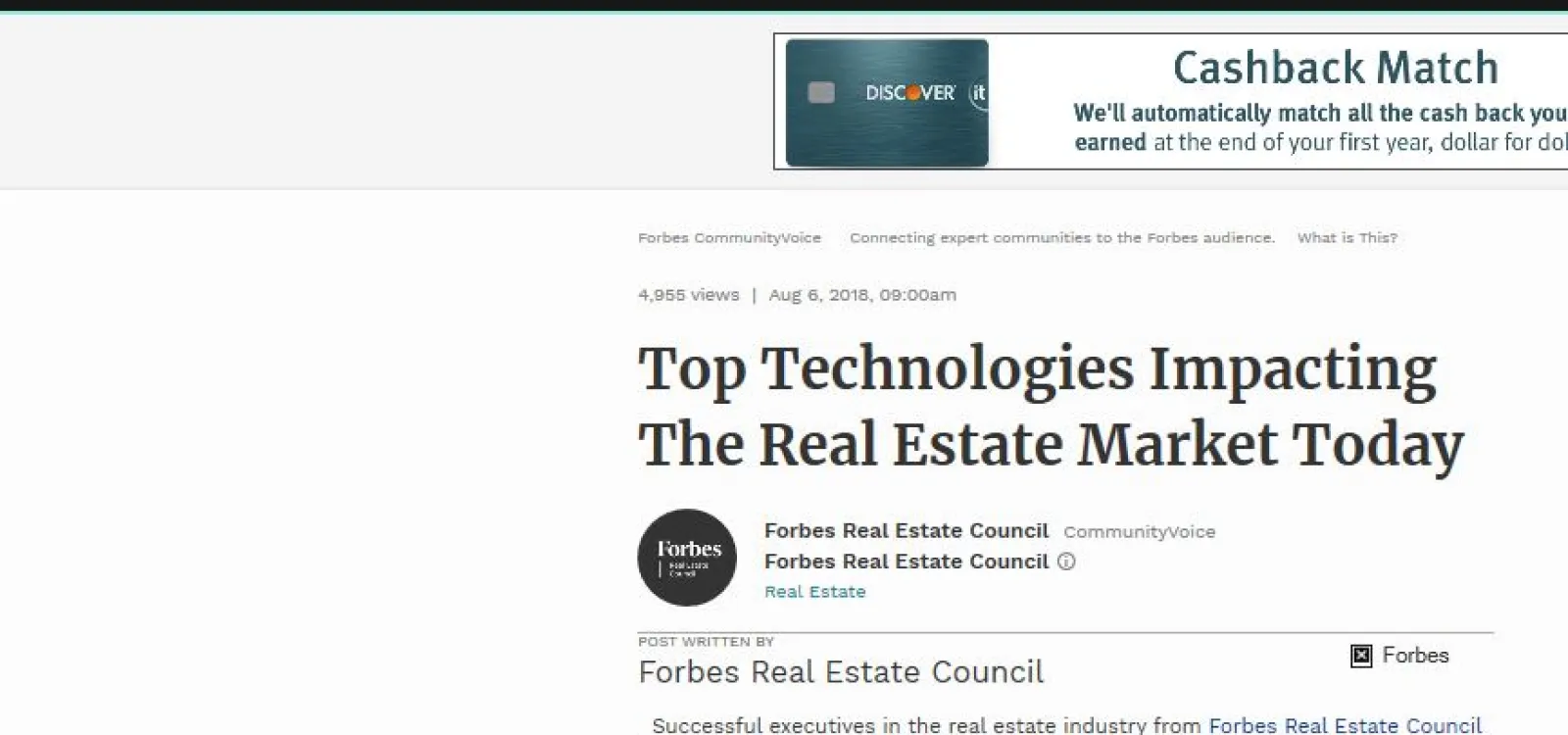 Top Technologies Impacting The Real Estate Market Today