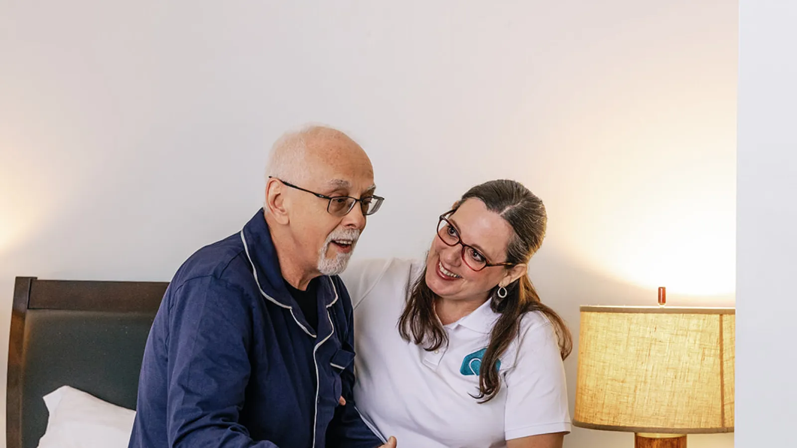 a man and woman posing for a picture
