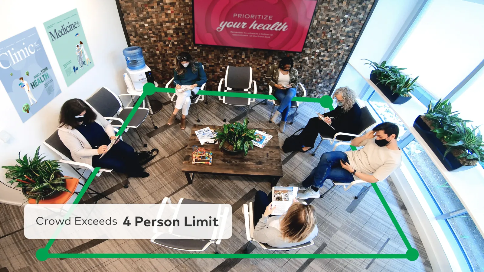 a group of people sitting around a table