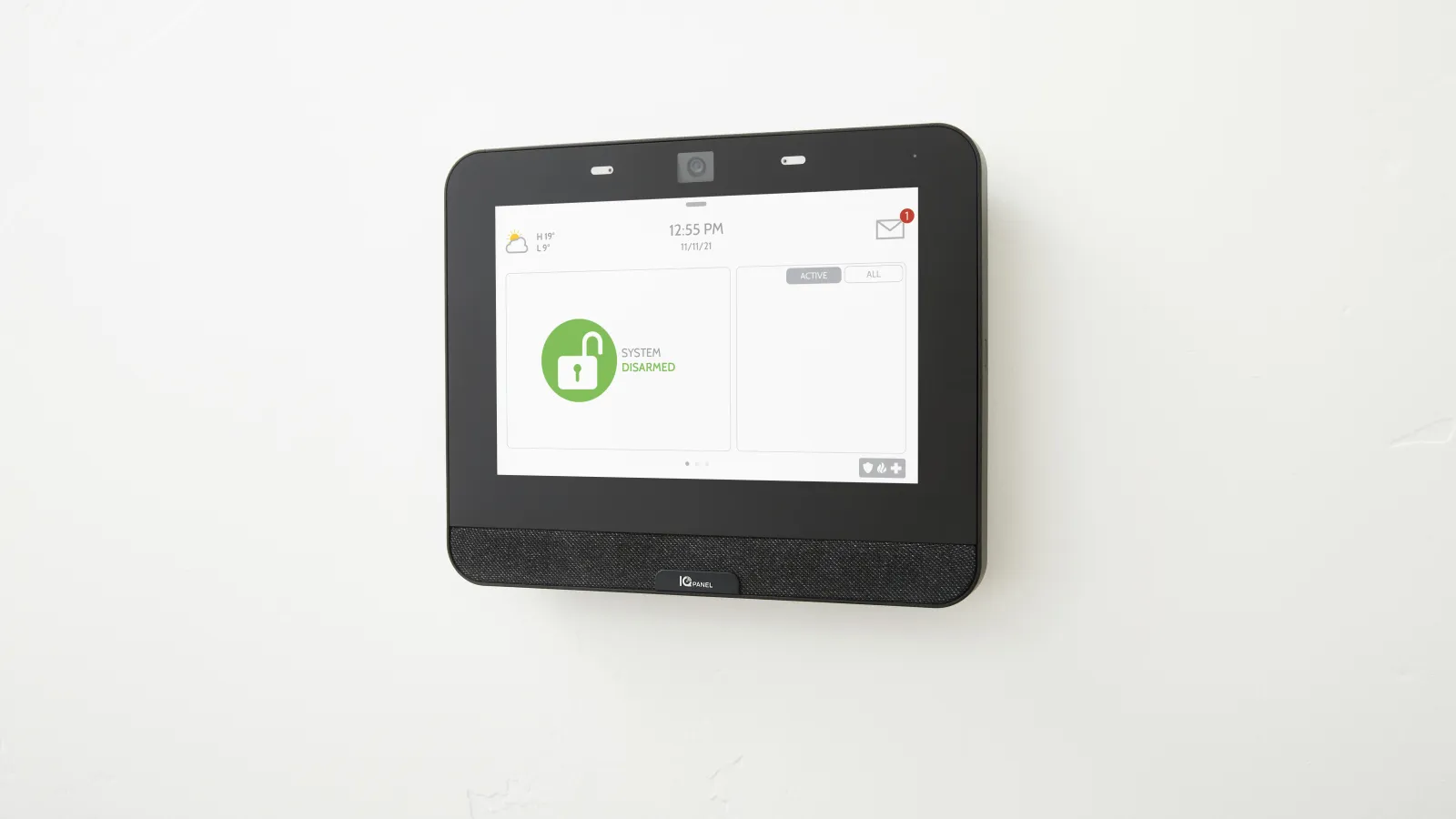 a black rectangular device