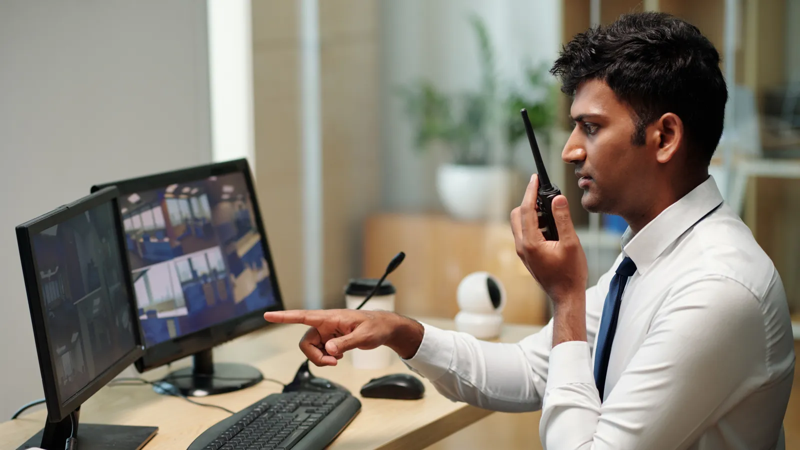 a doctor talking on the phone