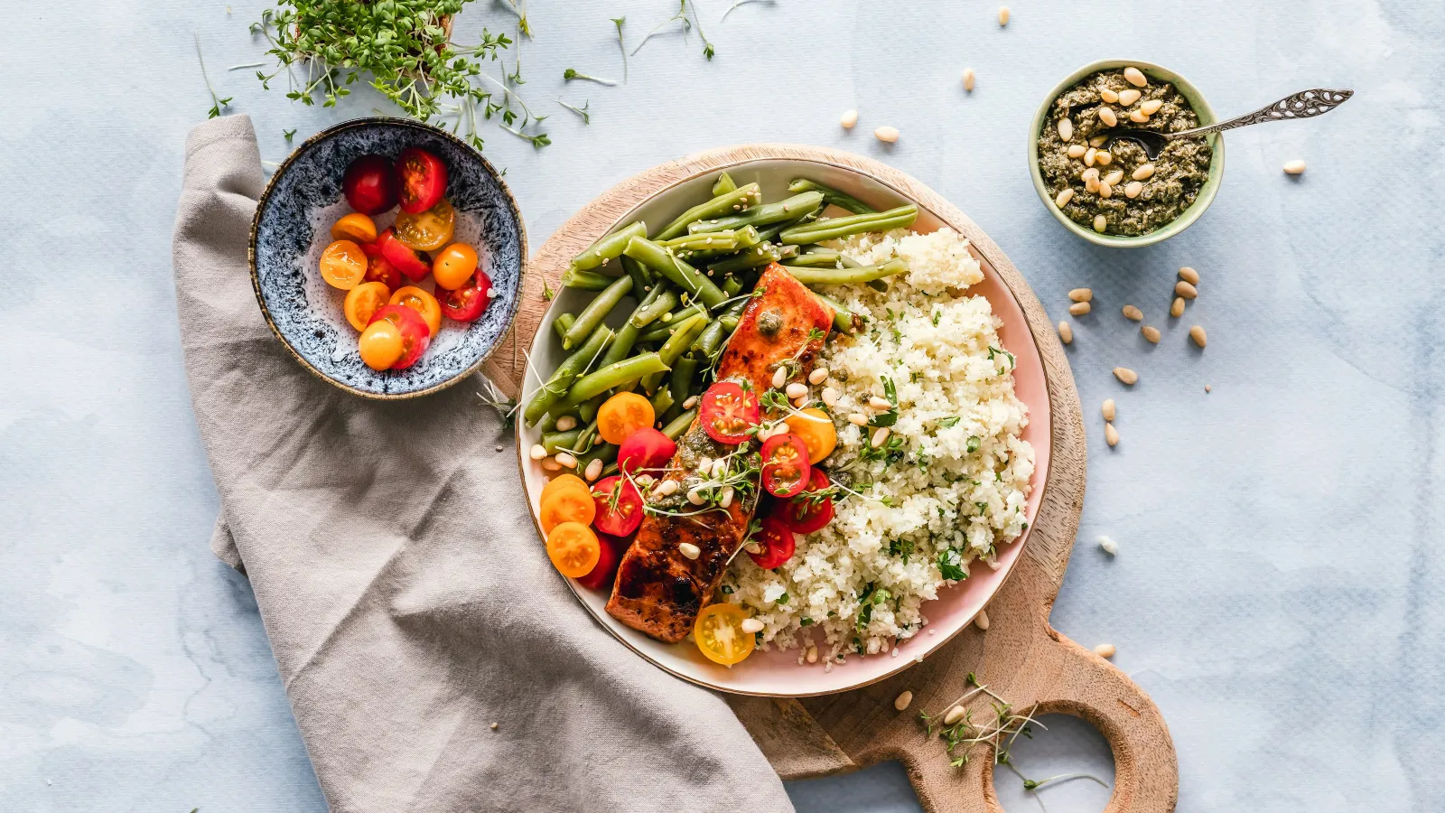 a bowl of food