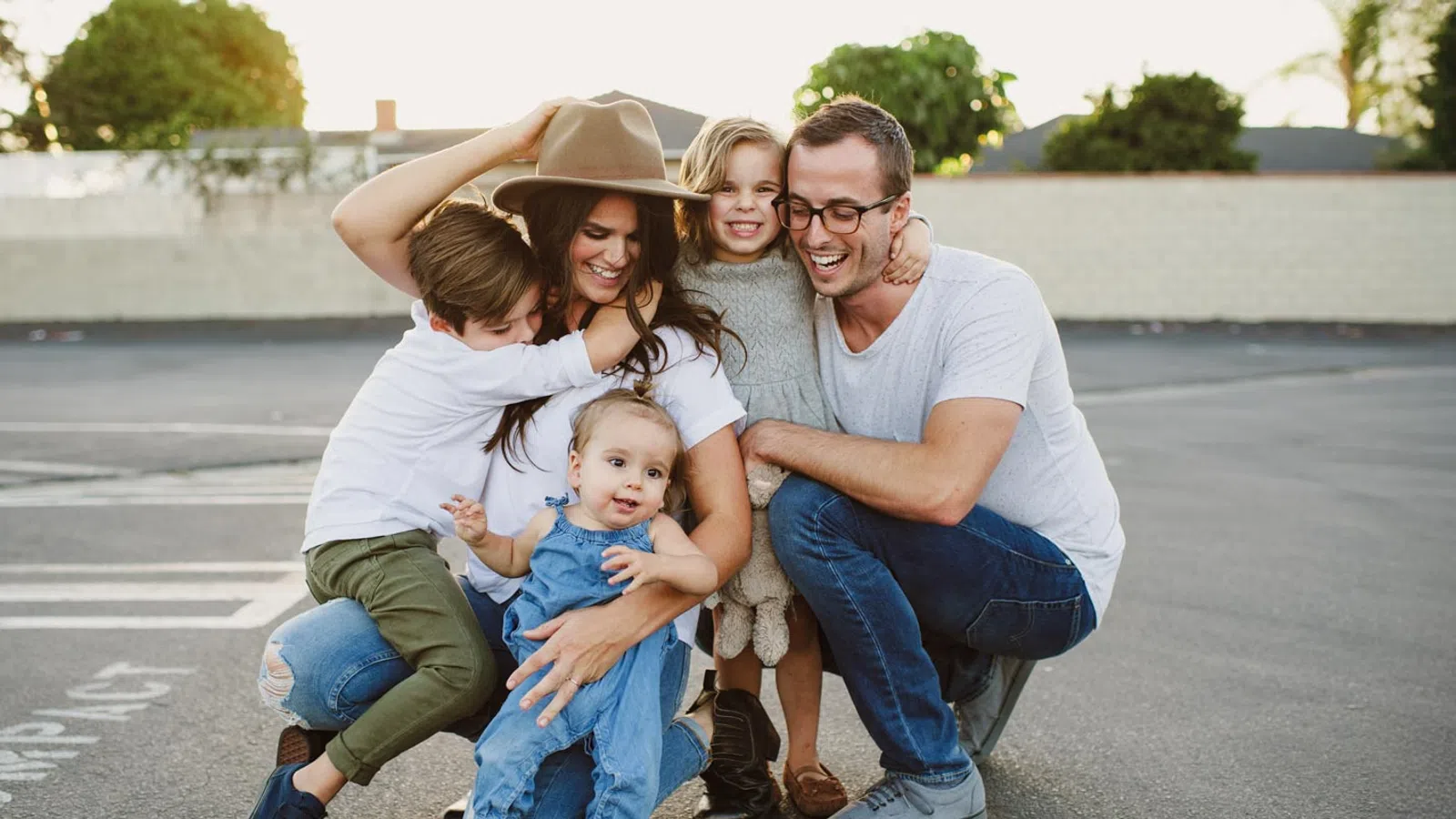 a group of people posing for a photo