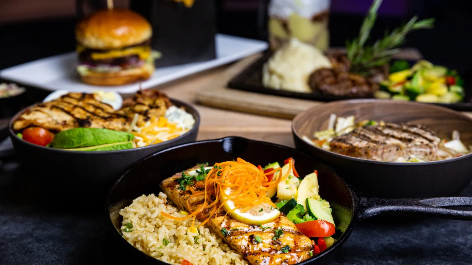 a plate of food on a table